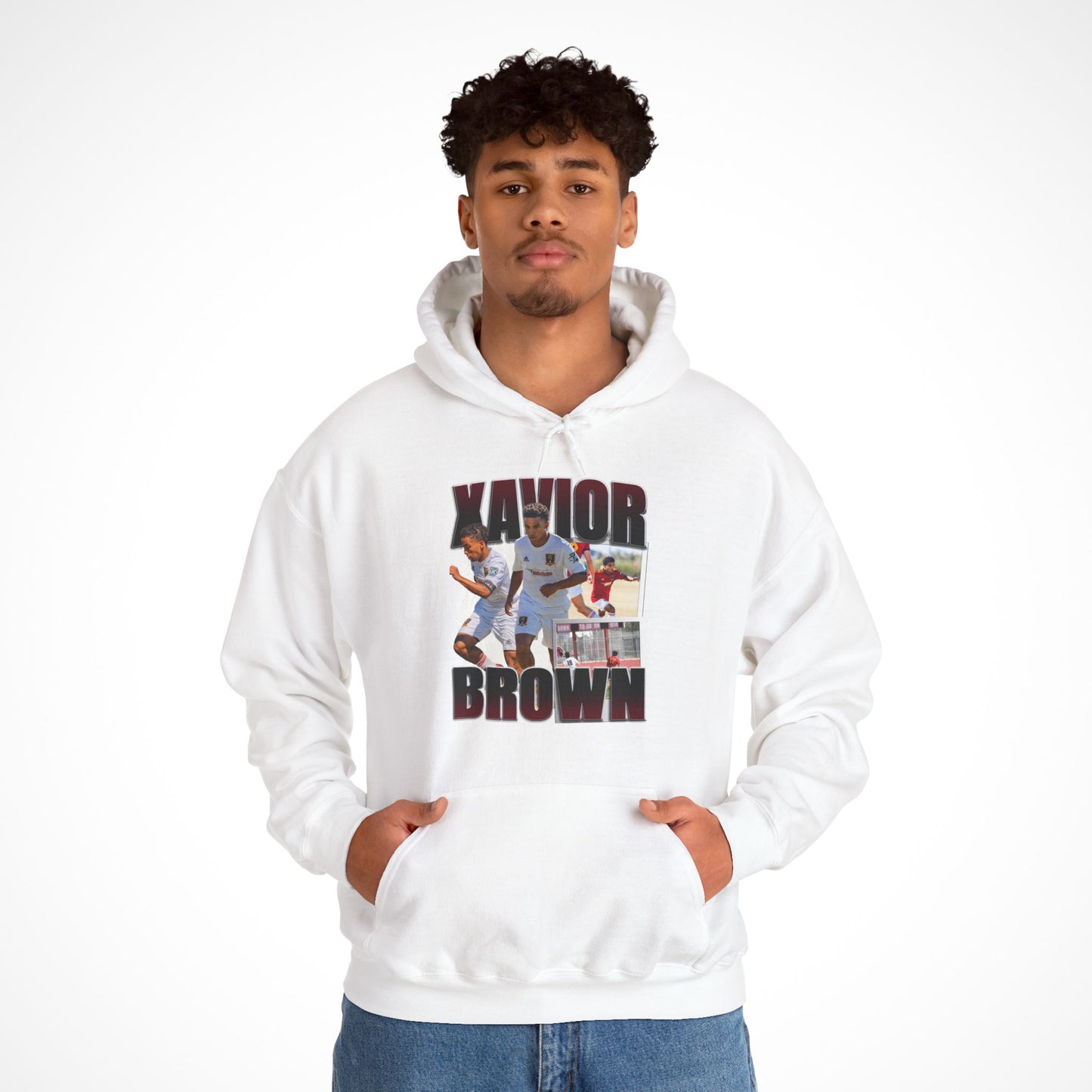 Xavior Brown Graphic Hoodie