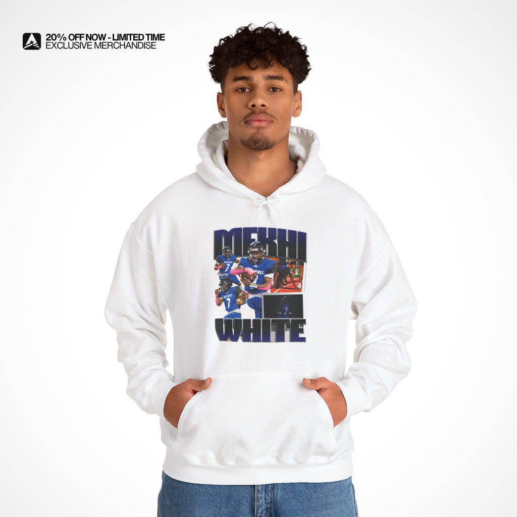 Mekhi White Graphic Hoodie