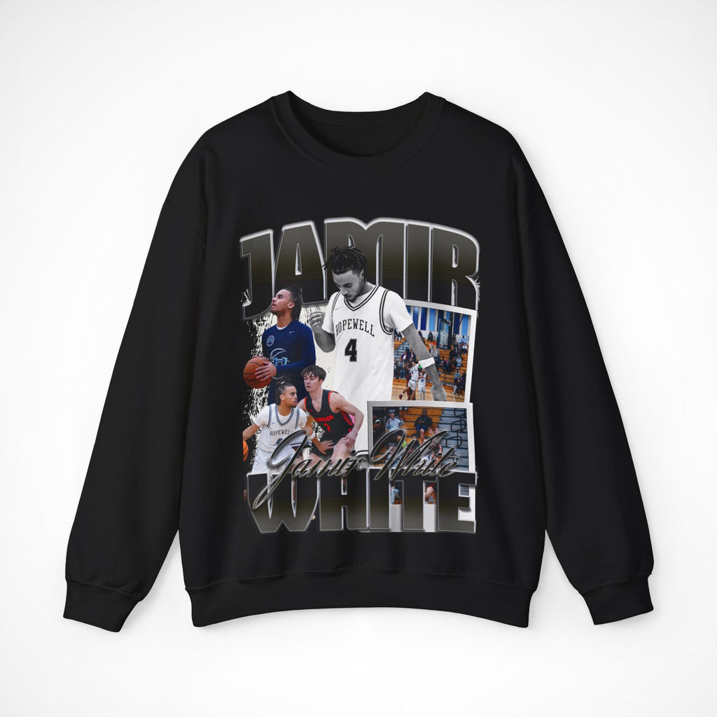 Jamir White Graphic Crewneck