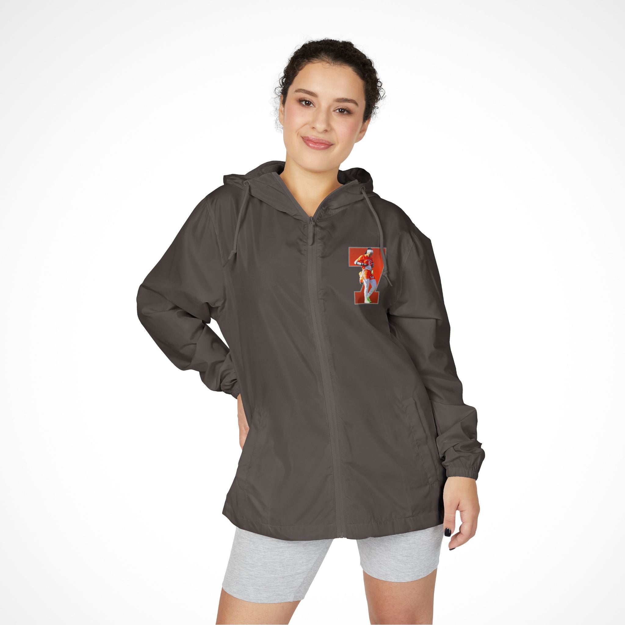 Haddiyah Bell Full-Zip Windbreaker