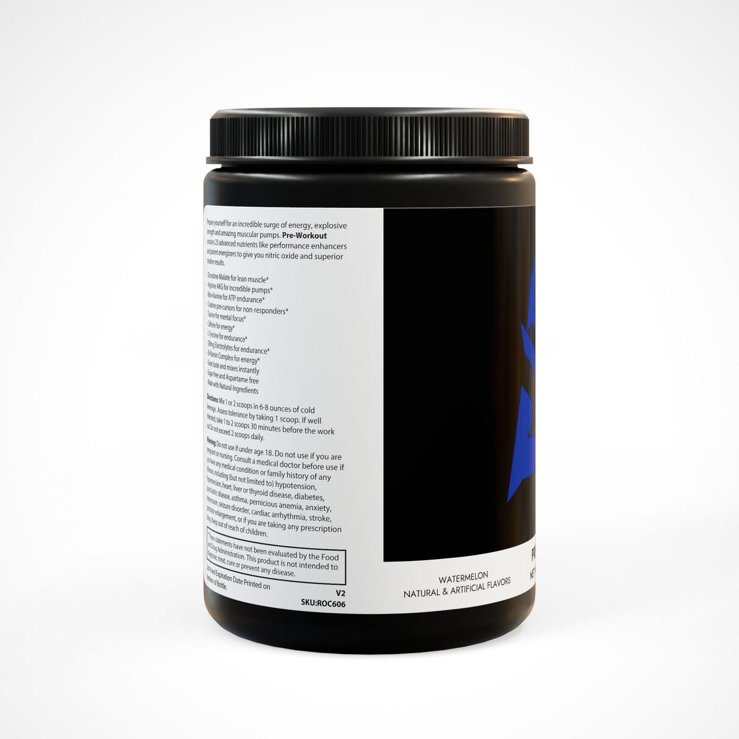 Savionne Rogers Pre-Workout Supplement, Watermelon (300g, 10.58oz)