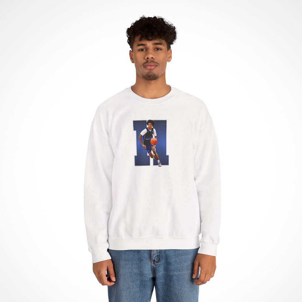 Bladen White Graphic Crewneck