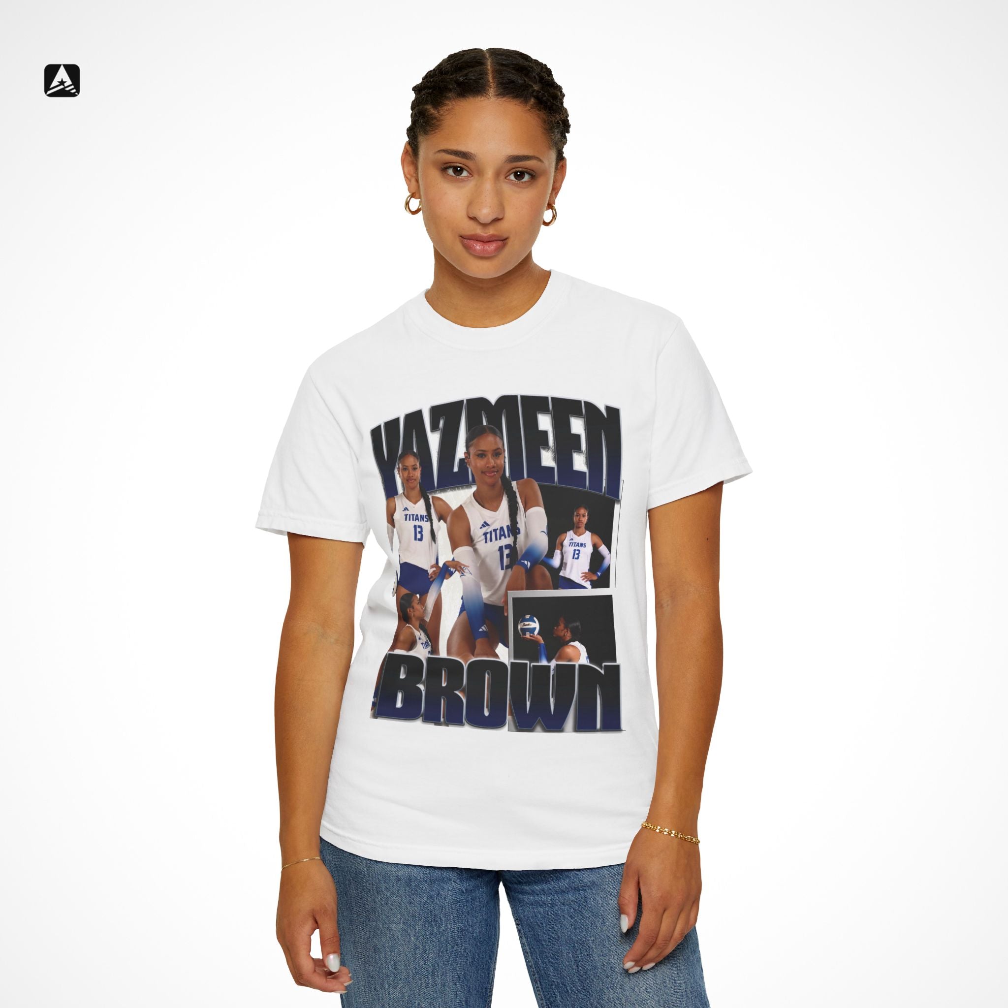 Yazmeen Brown Graphic Tee