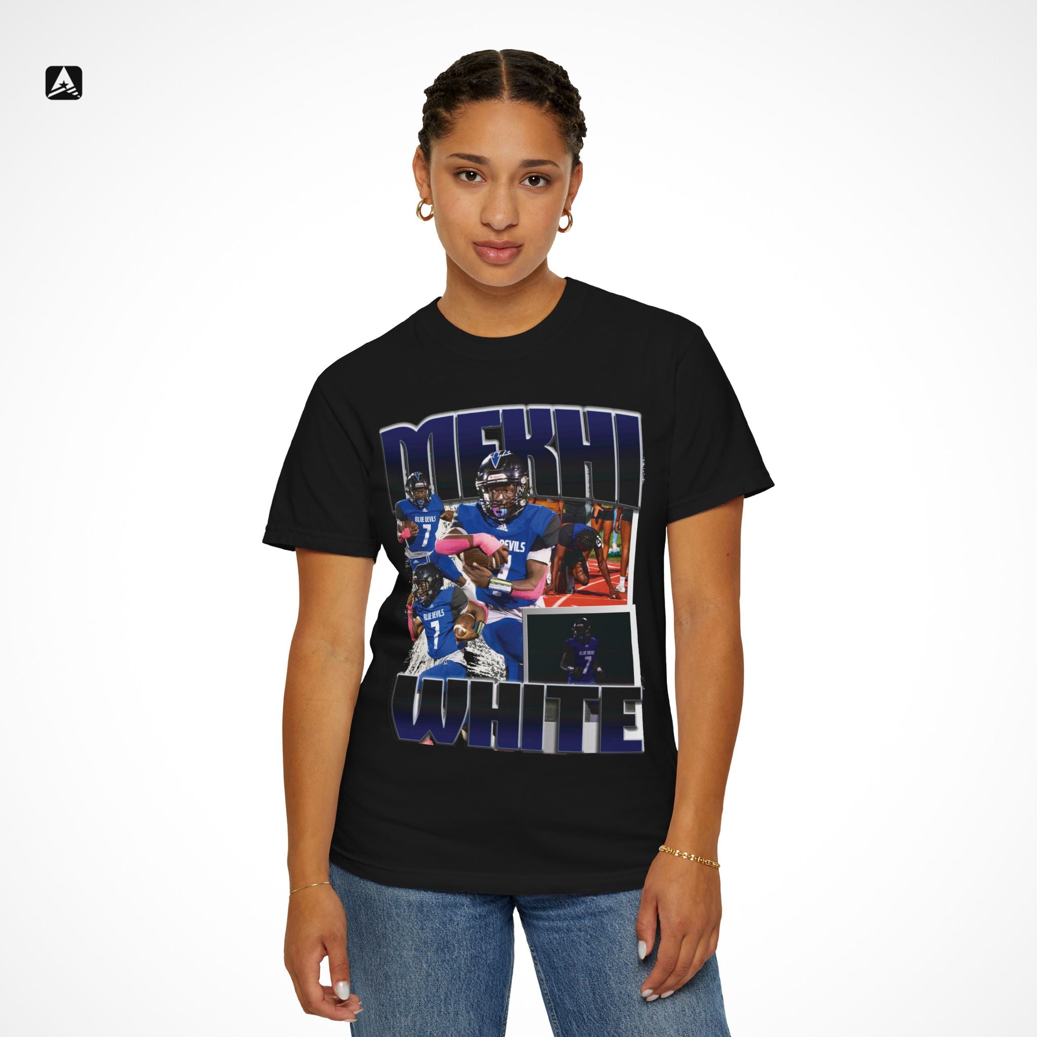 Mekhi White Graphic Tee