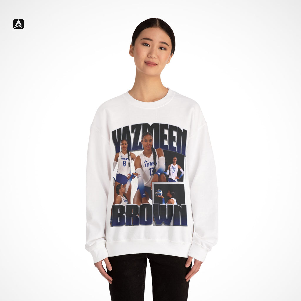 Yazmeen Brown Graphic Crewneck