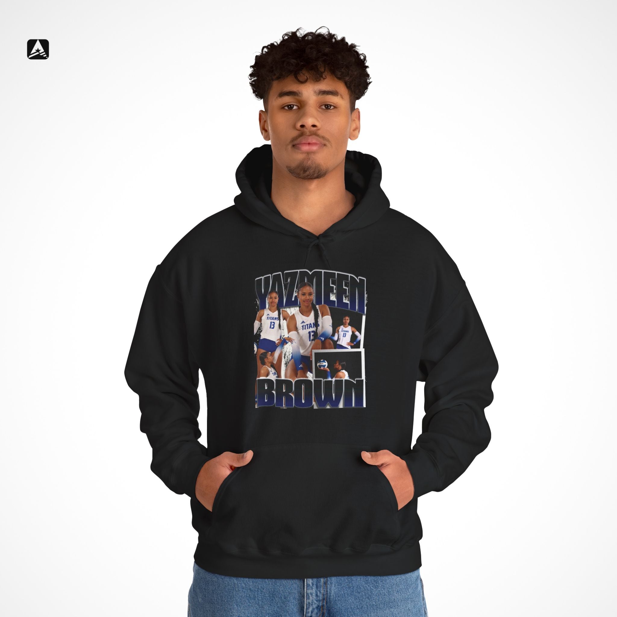 Yazmeen Brown Graphic Hoodie