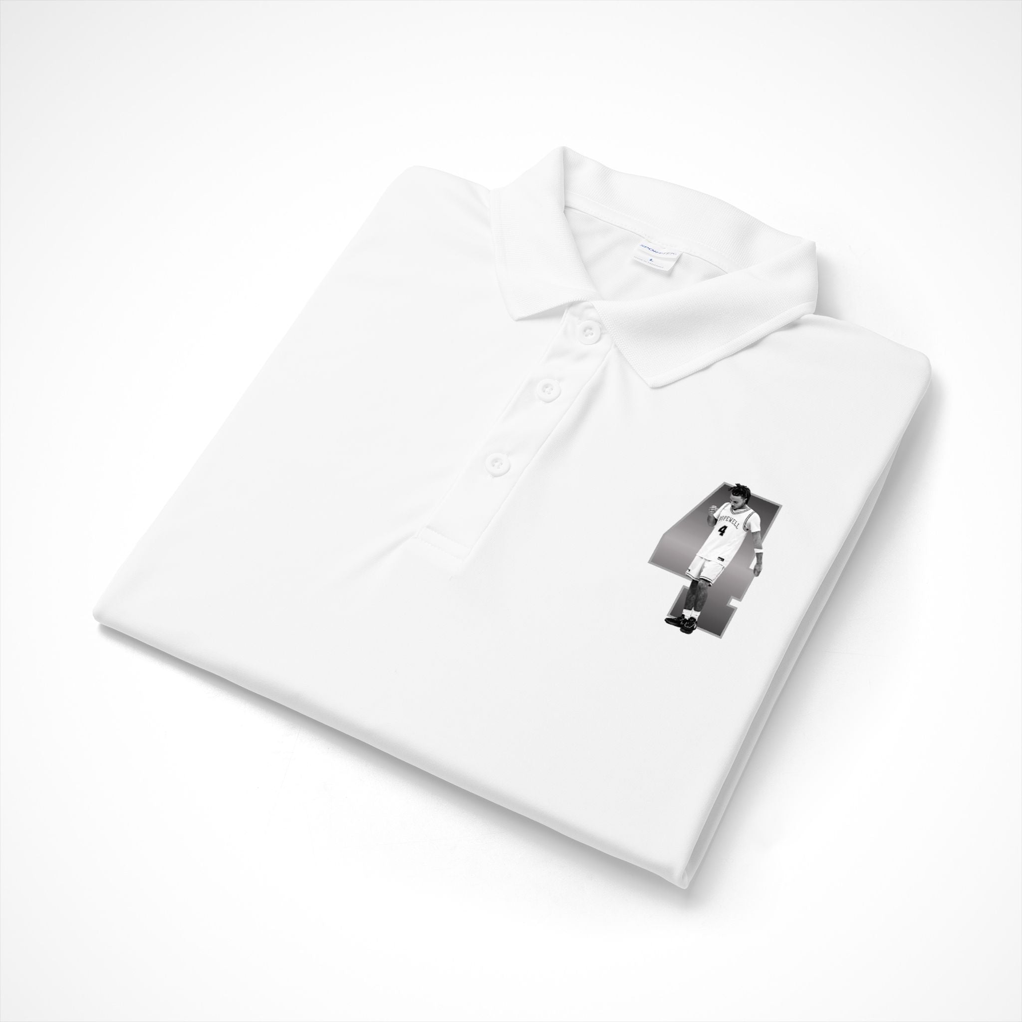 Jamir White Performance Polo