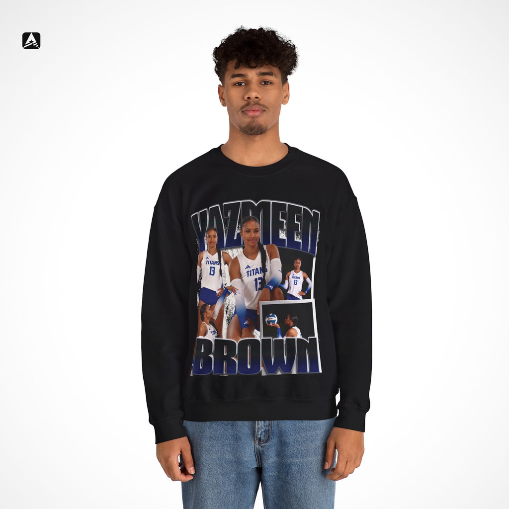 Yazmeen Brown Graphic Crewneck