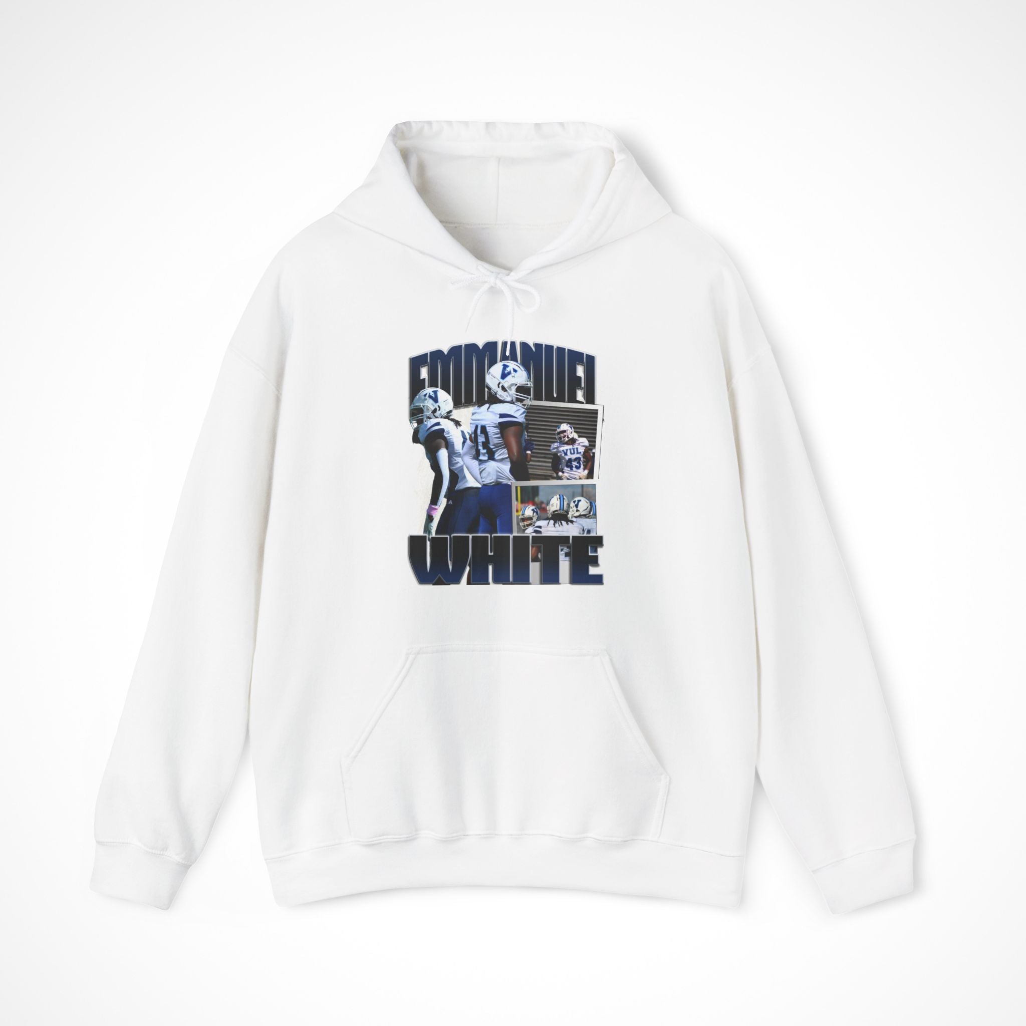 Emmanuel White Graphic Hoodie