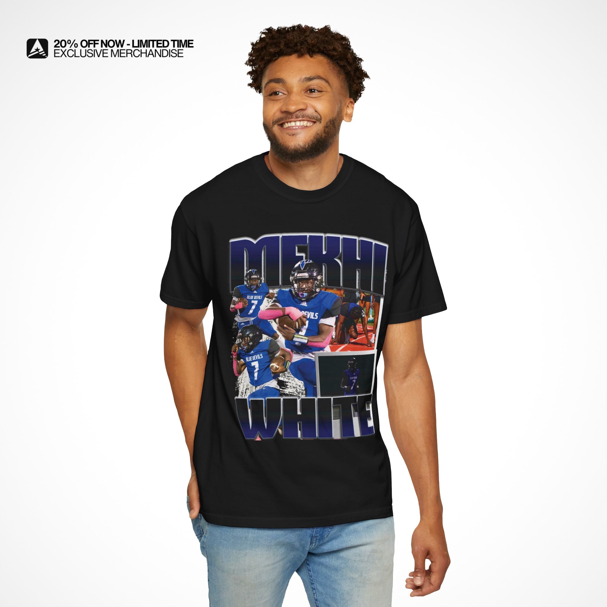Mekhi White Graphic Tee