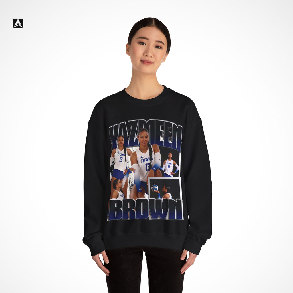 Yazmeen Brown Graphic Crewneck