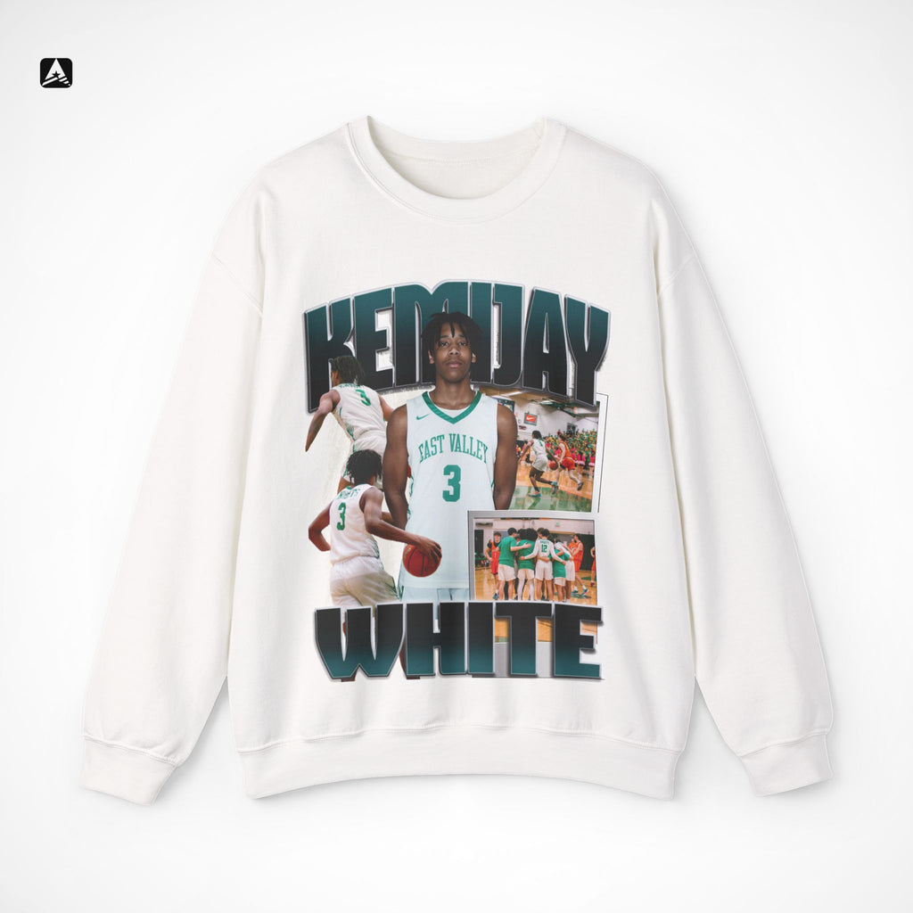 Kemijay White Graphic Crewneck