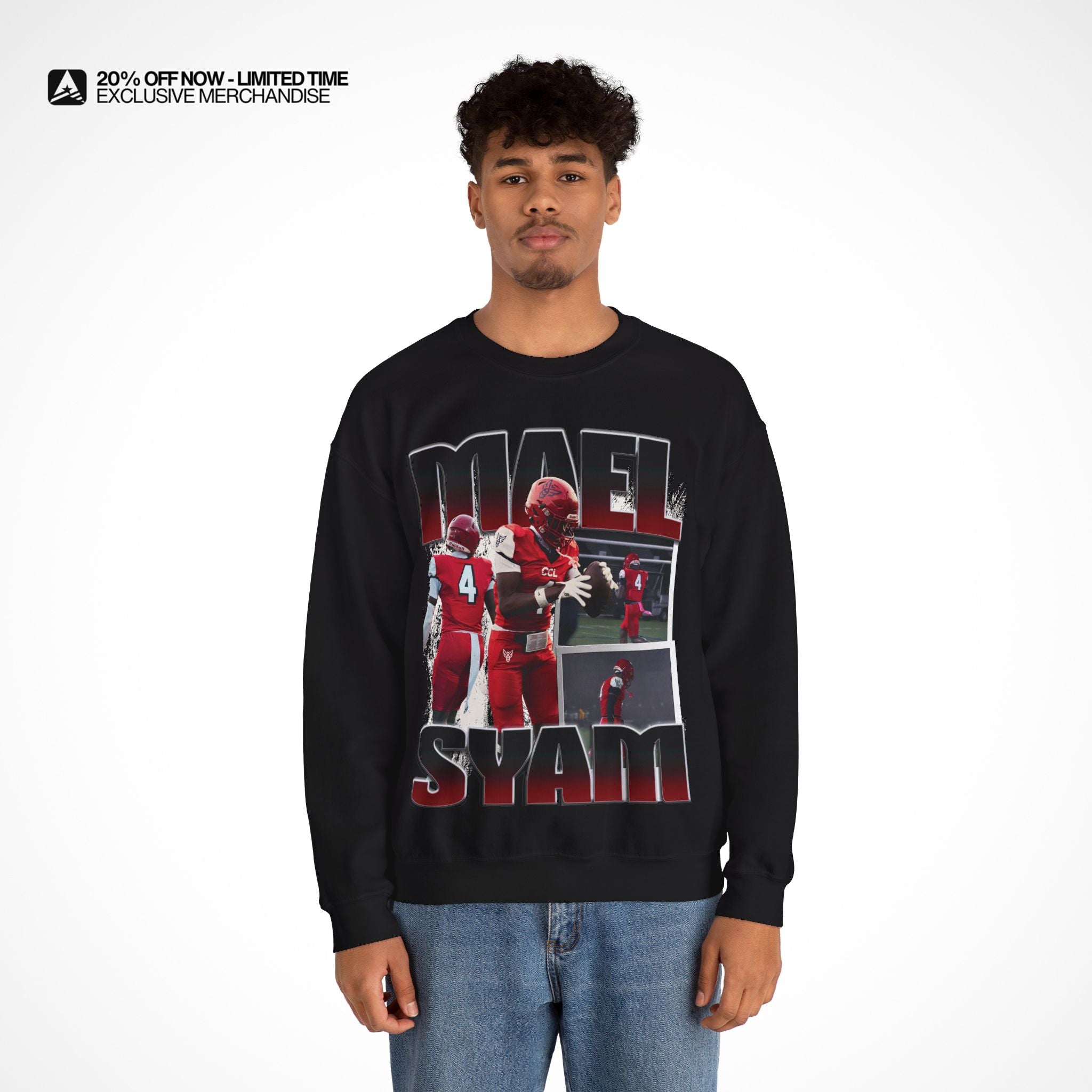 Maël Syam Graphic Crewneck