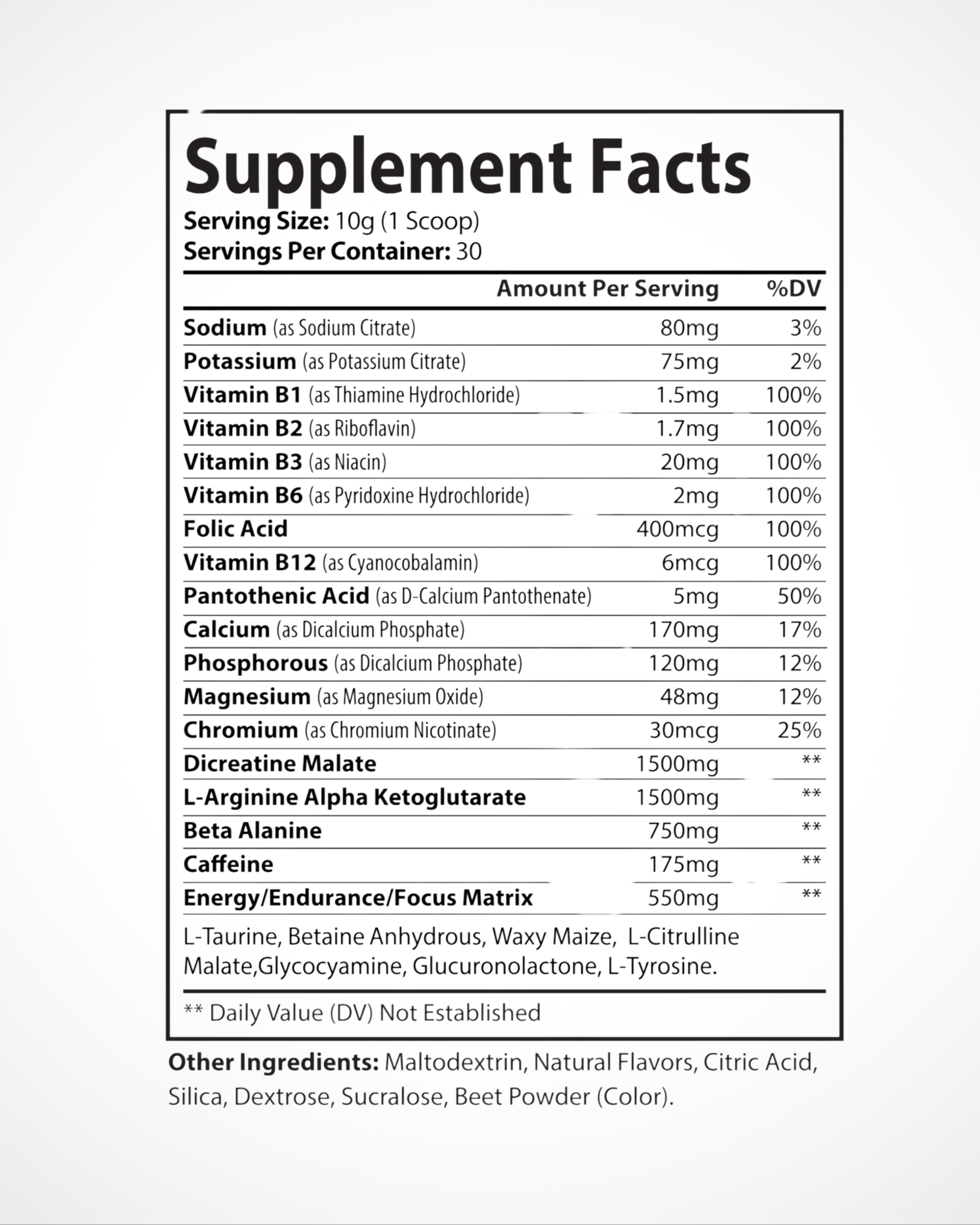 Pre-Workout, Watermelon (300g, 10.58oz)