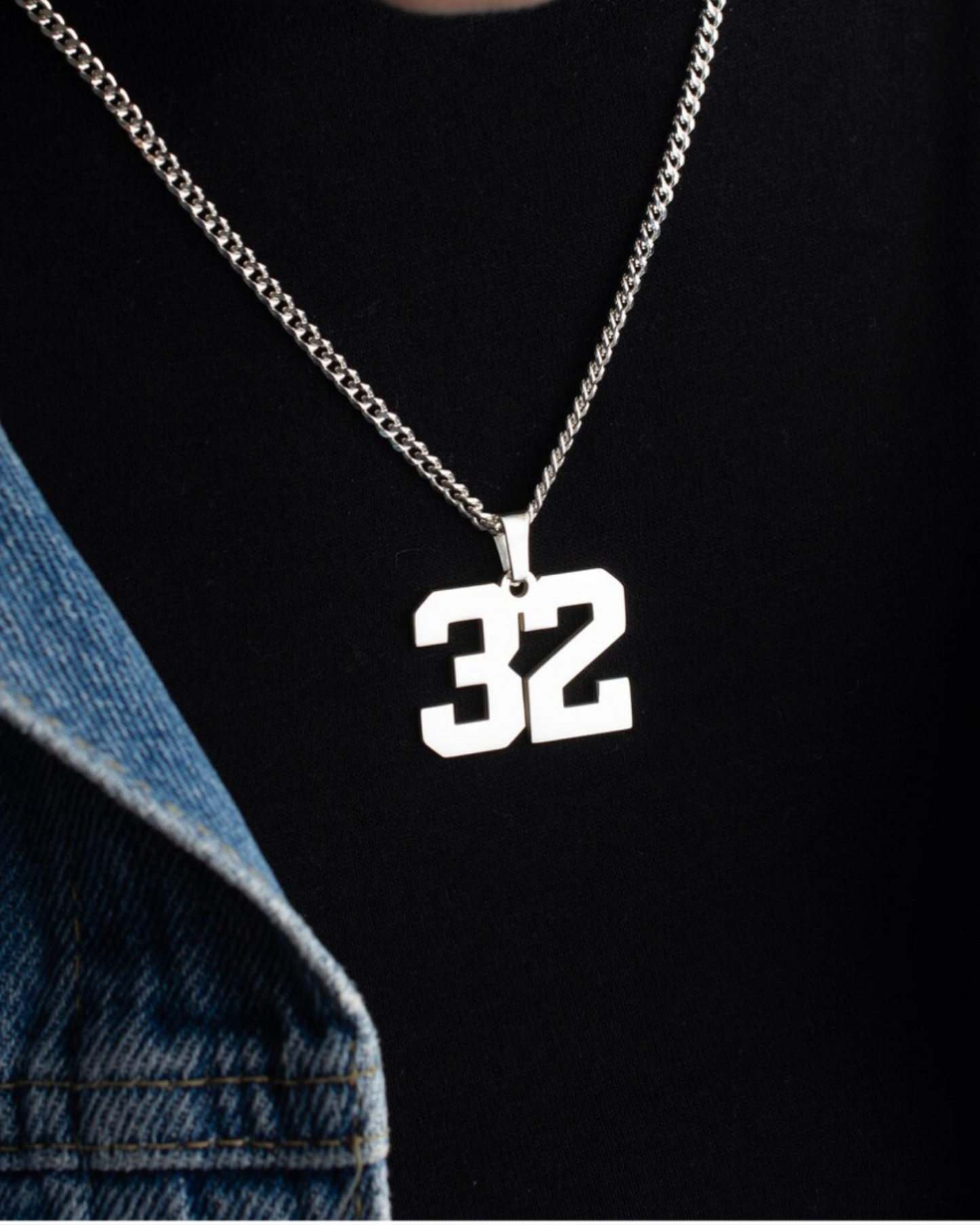 Custom Number Pendant Necklace