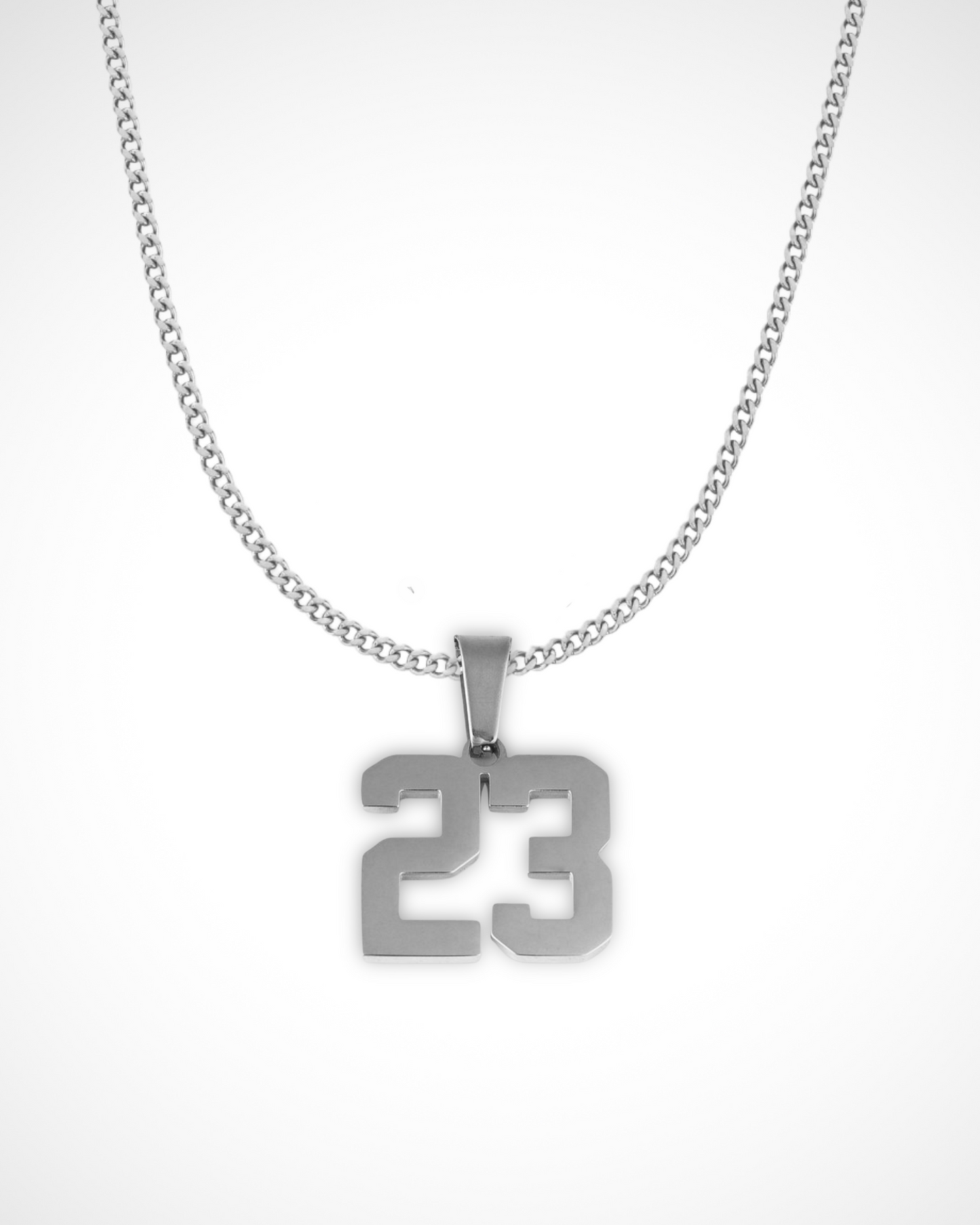 Custom Number Pendant Necklace