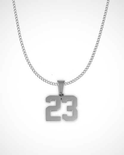 Custom Number Pendant Necklace