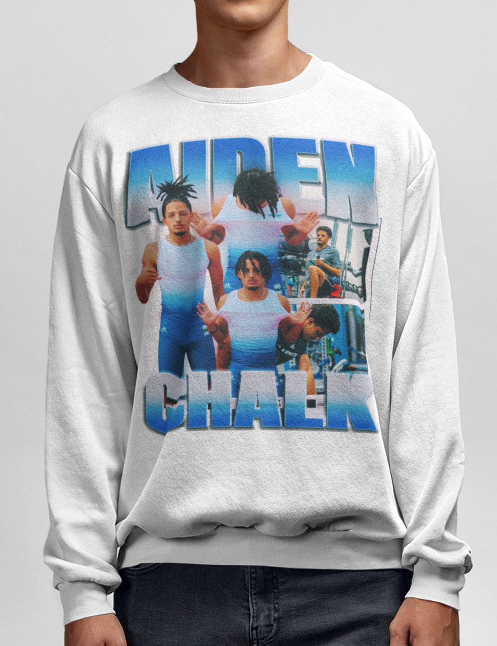 Aiden Chalk Graphic Crewneck